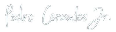 Pedro Cervantes Jr. signature